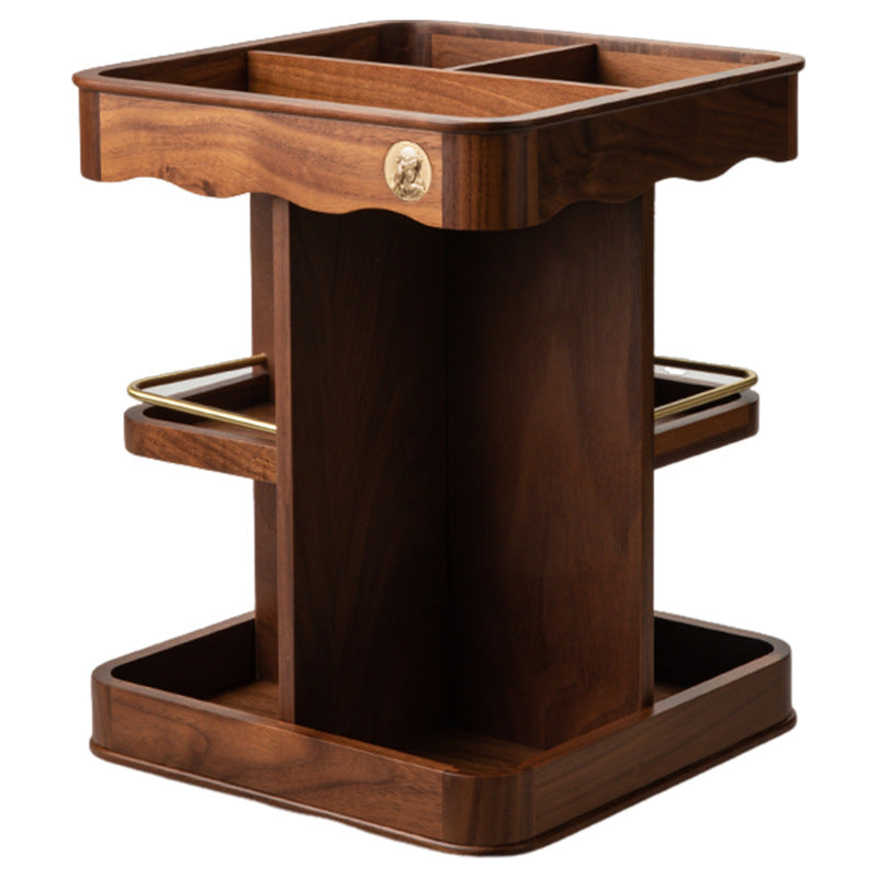 Cosmetics storage box desktop wooden